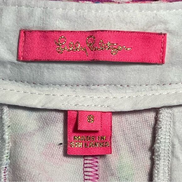Lilly Pulitzer Womens Buttercup Knit Floral Shorts Size 8 Preppy Resortwear - Picture 6 of 7